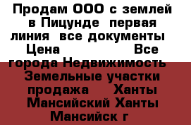 Продам ООО с землей в Пицунде, первая линия, все документы › Цена ­ 9 000 000 - Все города Недвижимость » Земельные участки продажа   . Ханты-Мансийский,Ханты-Мансийск г.